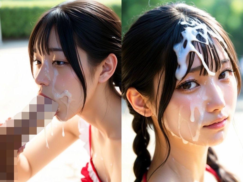 精子ぶちまけ顔射グラビアモデル サンプル8ページ目