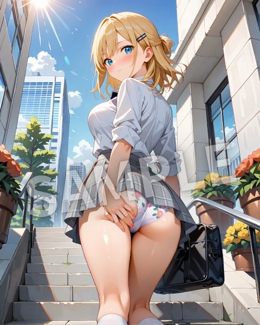 New階段パンチラ集 サンプル2ページ目