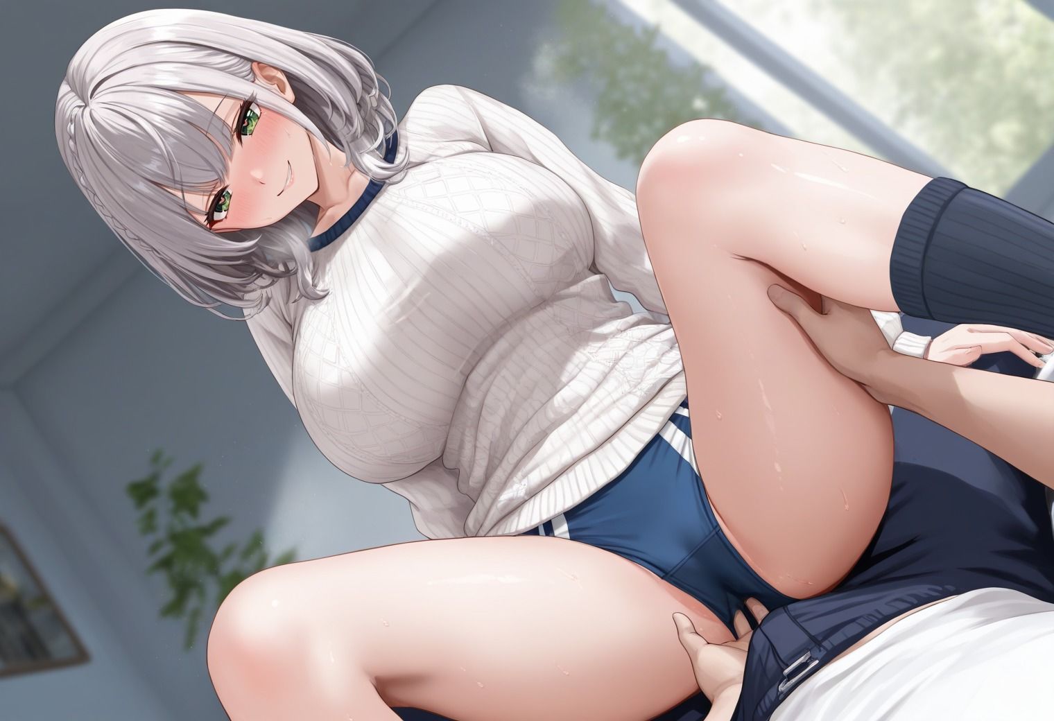 清楚なカノジョは中出しされたい。制服で、ブルマで性奉仕 サンプル2ページ目