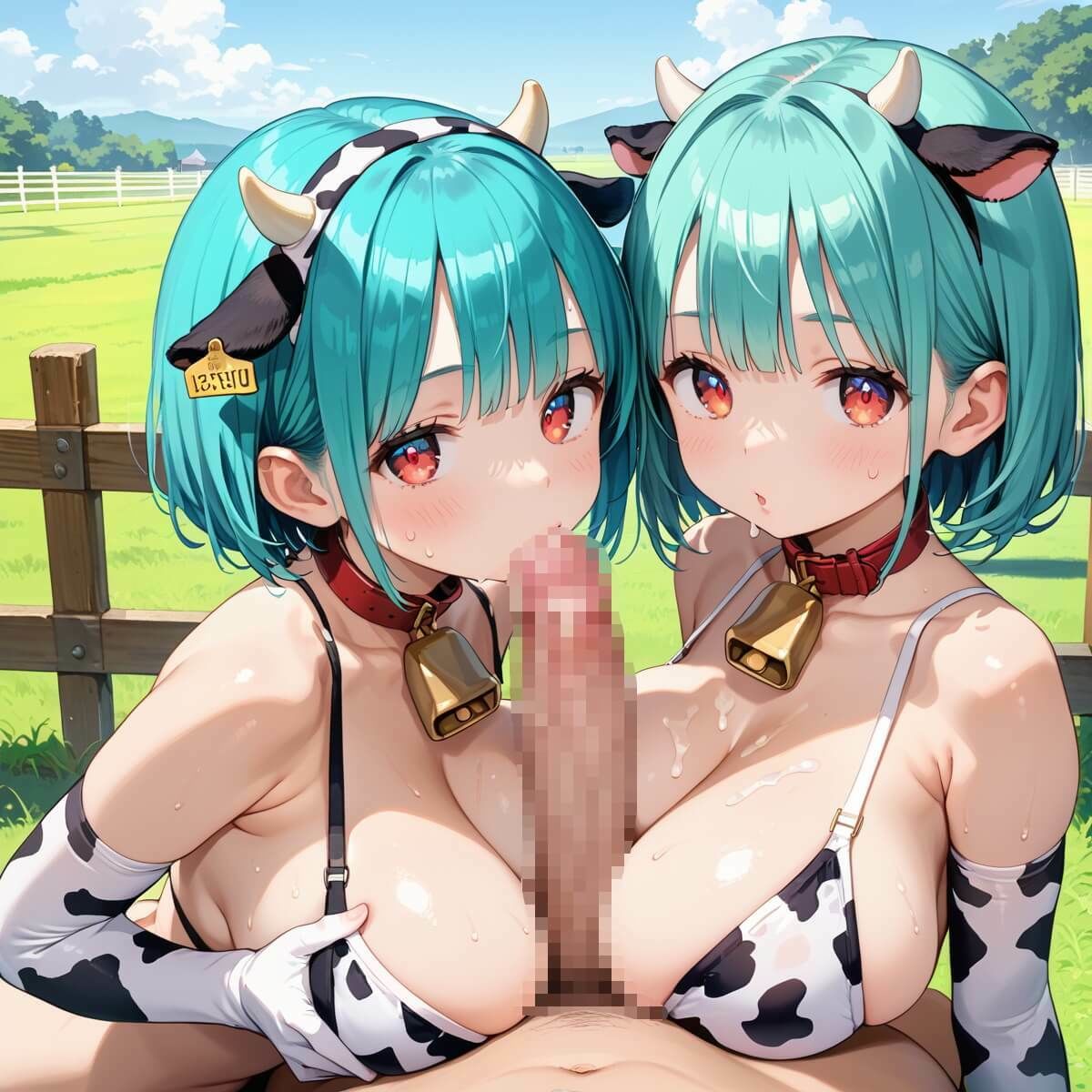 爆乳牛娘の正しい飼育方法〜エサだけじゃなく、私たちはミルクも必要なんです！〜5【厳選CG200枚収録】 サンプル4ページ目