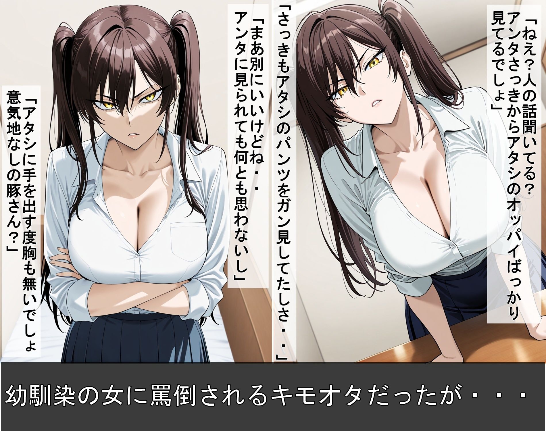 幼馴染のキモオタとイチャラブHするツンデレ彼女 サンプル2ページ目