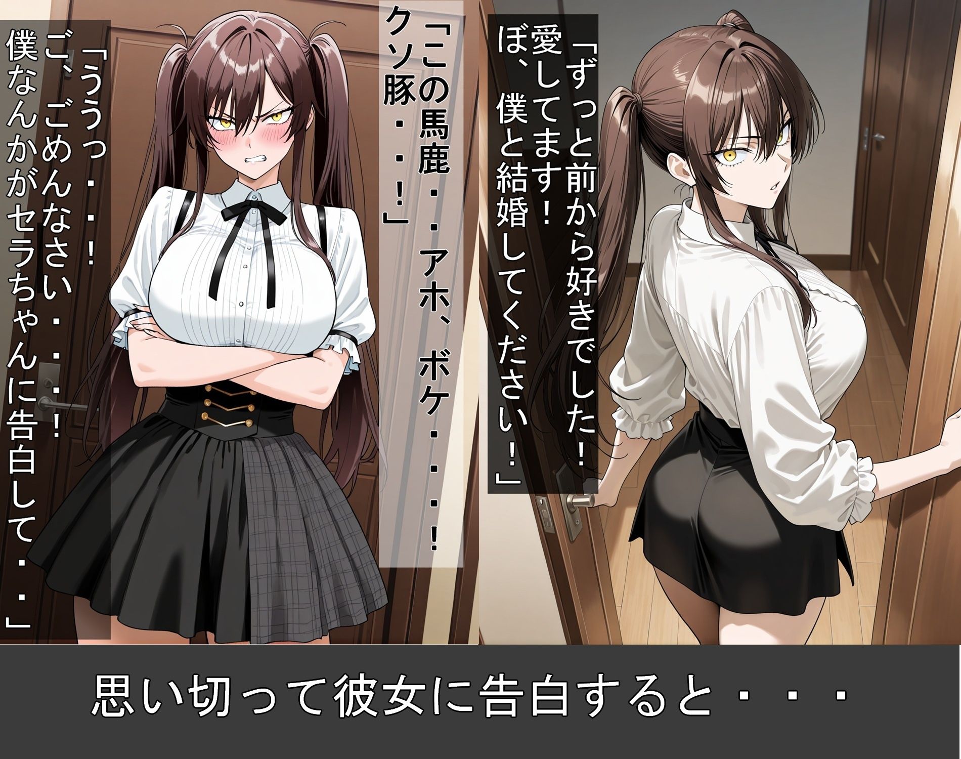 幼馴染のキモオタとイチャラブHするツンデレ彼女 サンプル3ページ目