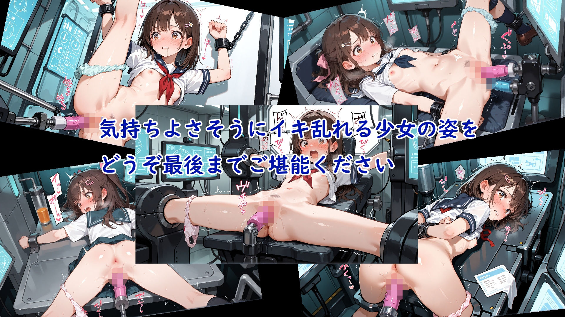 通学バスごと連れ去られ完全拘束されたまま機械で絶頂管理されて何回イってもやめてもらえない女の子 サンプル10ページ目