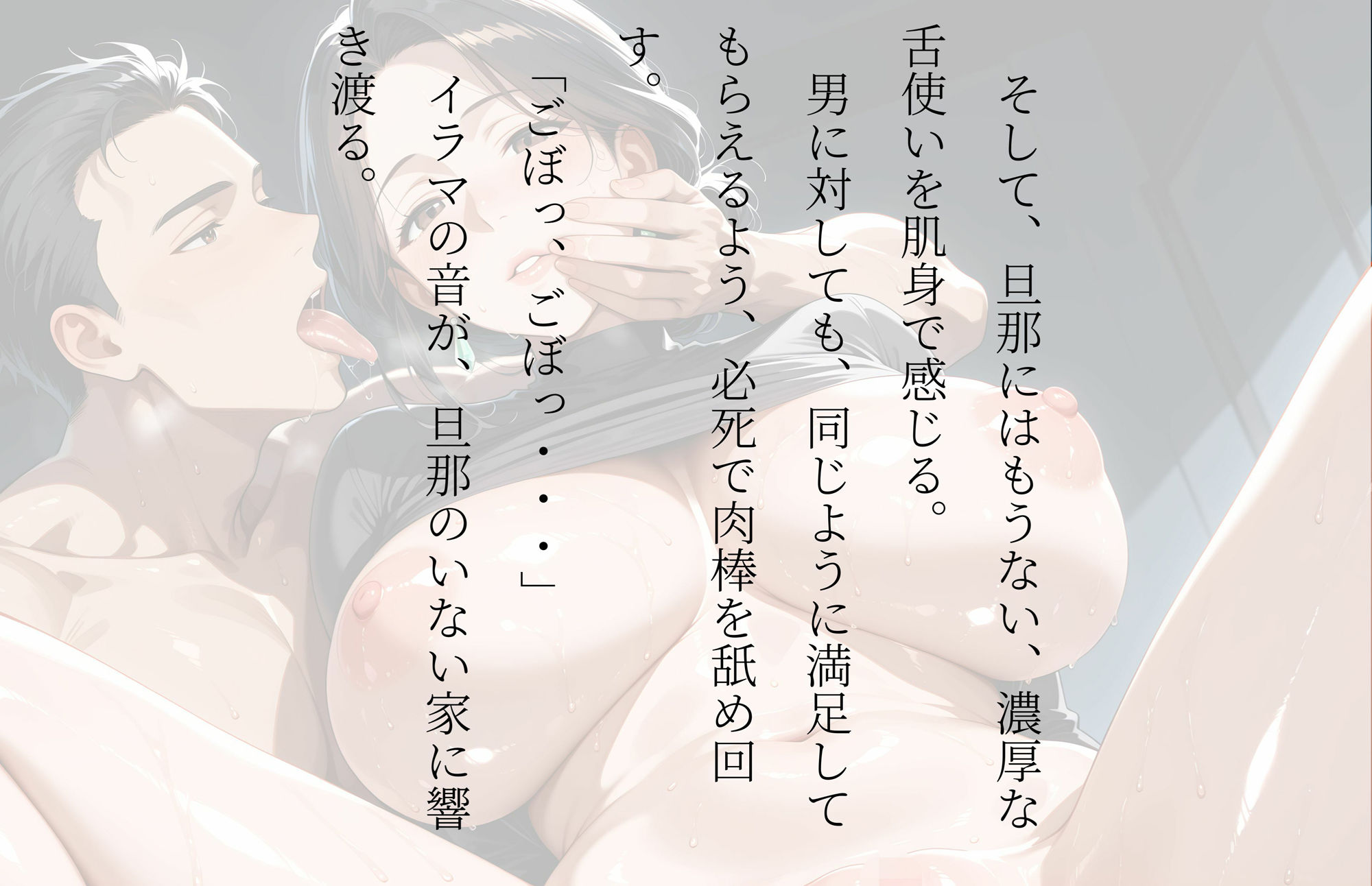 【4K高画質】【ラノベ風イラスト集】人妻OLの有給〜有給を使って自ら快楽堕ちする日常 サンプル7ページ目