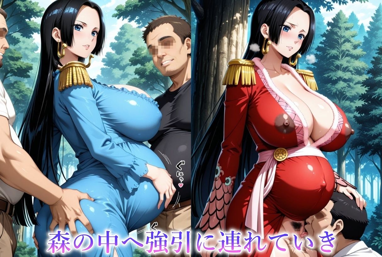 妊娠8か月目のヒロインを犯しちゃいました-O●E PIECE ハ●コック＆レ●ッカ- サンプル3ページ目