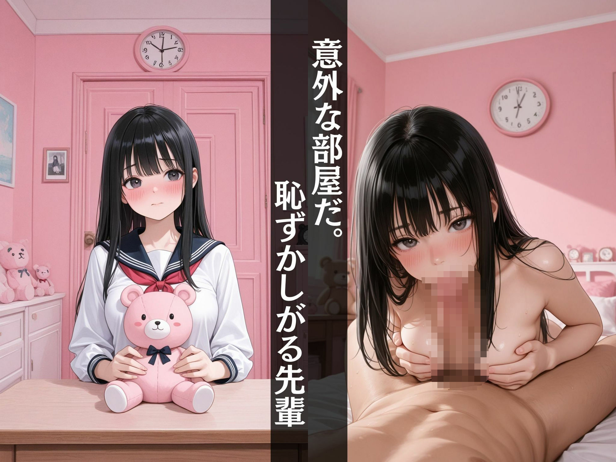 【せんぱい】  憧れの先輩が絶叫潮吹き！〜招かれた意外に可愛い部屋〜 サンプル5ページ目