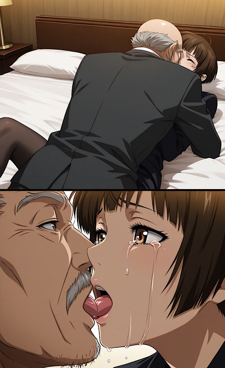 500枚【サイコパ◯常◯朱監視官】屈辱！人質を取られジジイ達と中出しSEX！ サンプル6ページ目