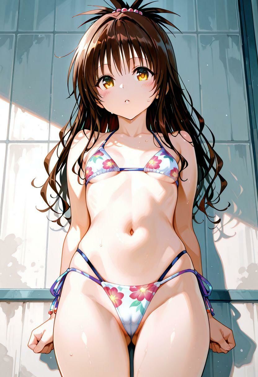 アニメヒロインのえっちなCG集ー結〇美柑（水着）編ー サンプル3ページ目