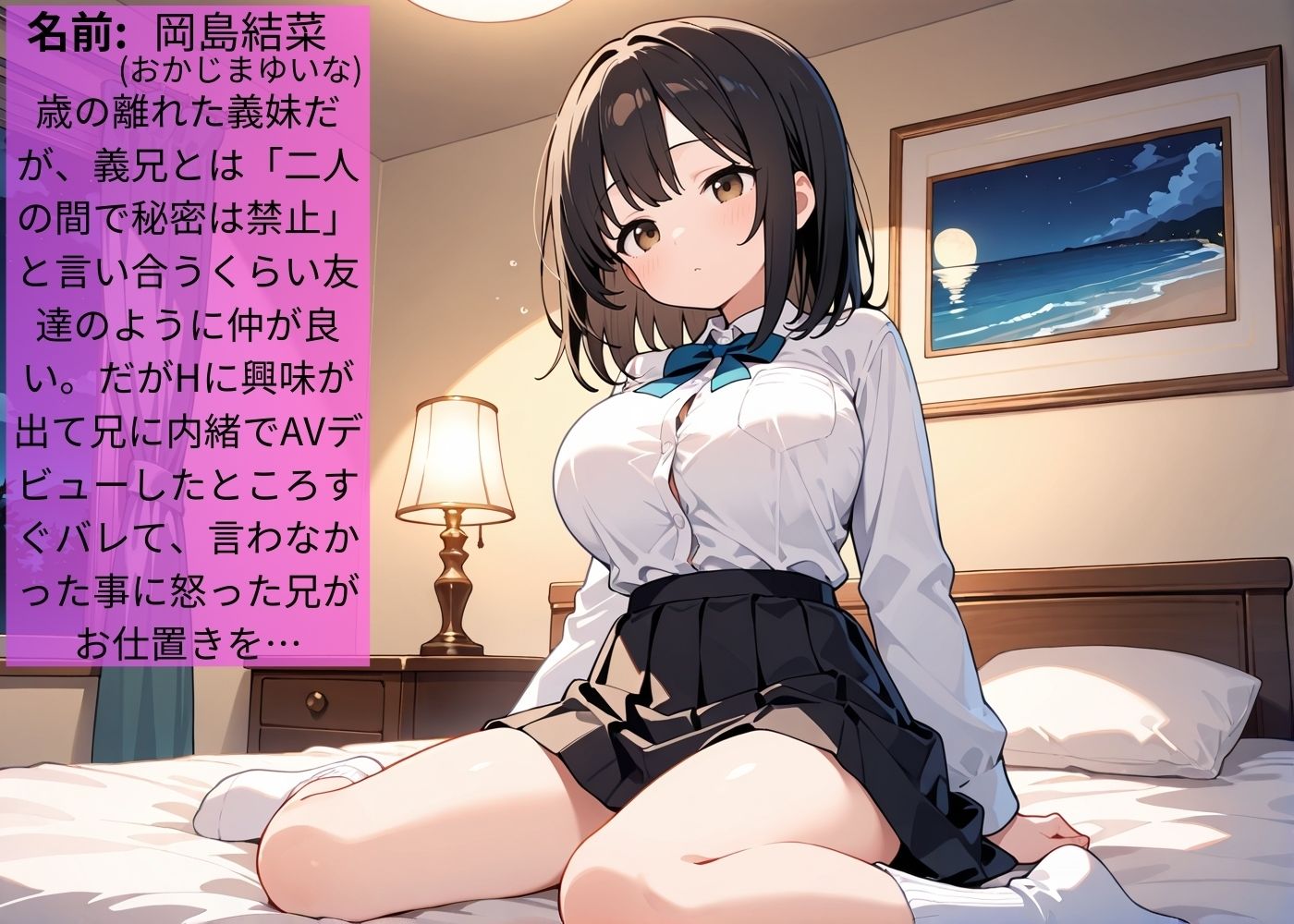 兄にAVデビューがバレてお仕置きされたむっつりスケベな巨乳義妹【わからせ】【中出し】【セリフ入り有】【CG500枚】 サンプル1ページ目
