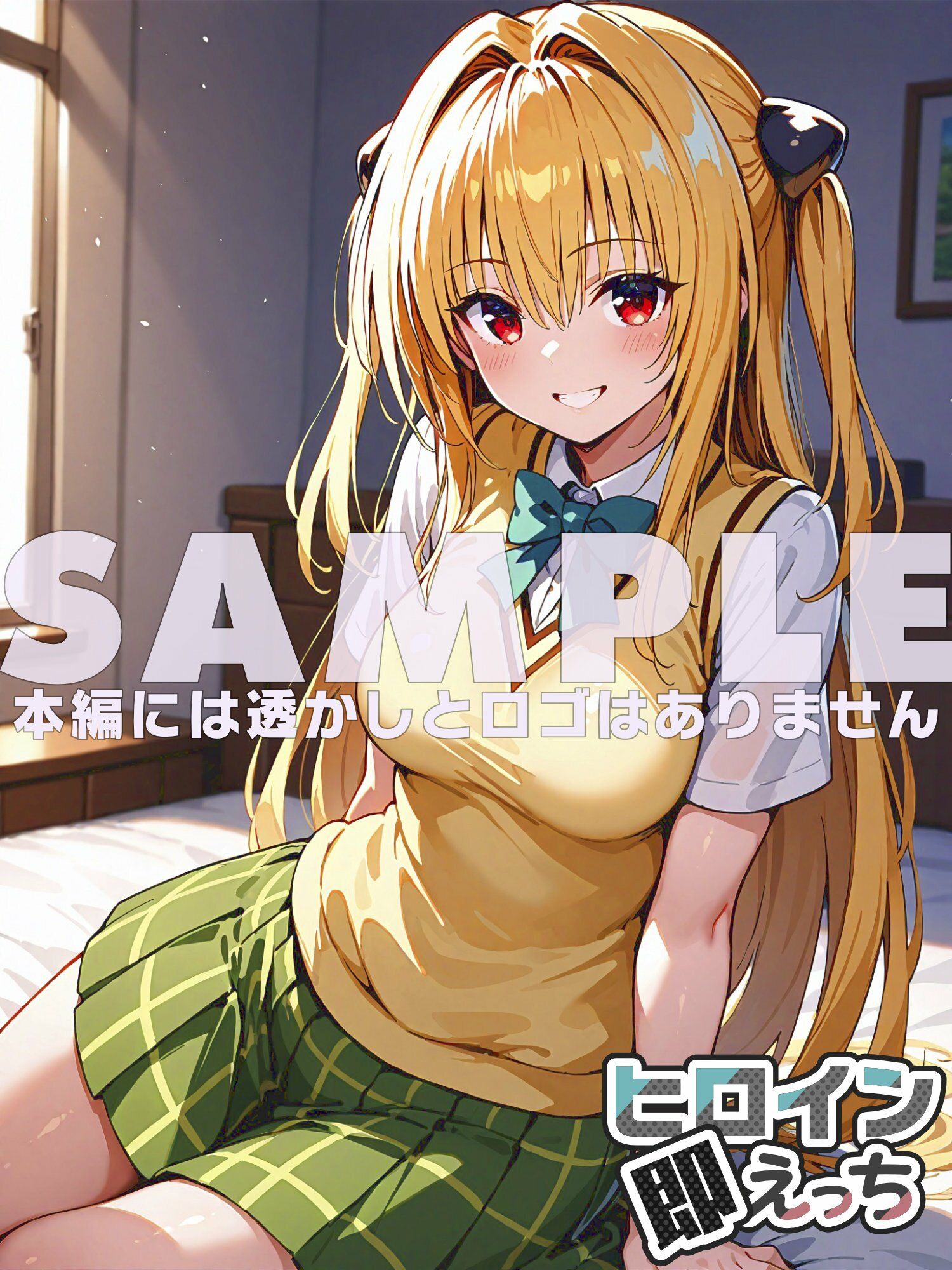 ヒロイン即えっち 金色●闇 制服編 サンプル6ページ目