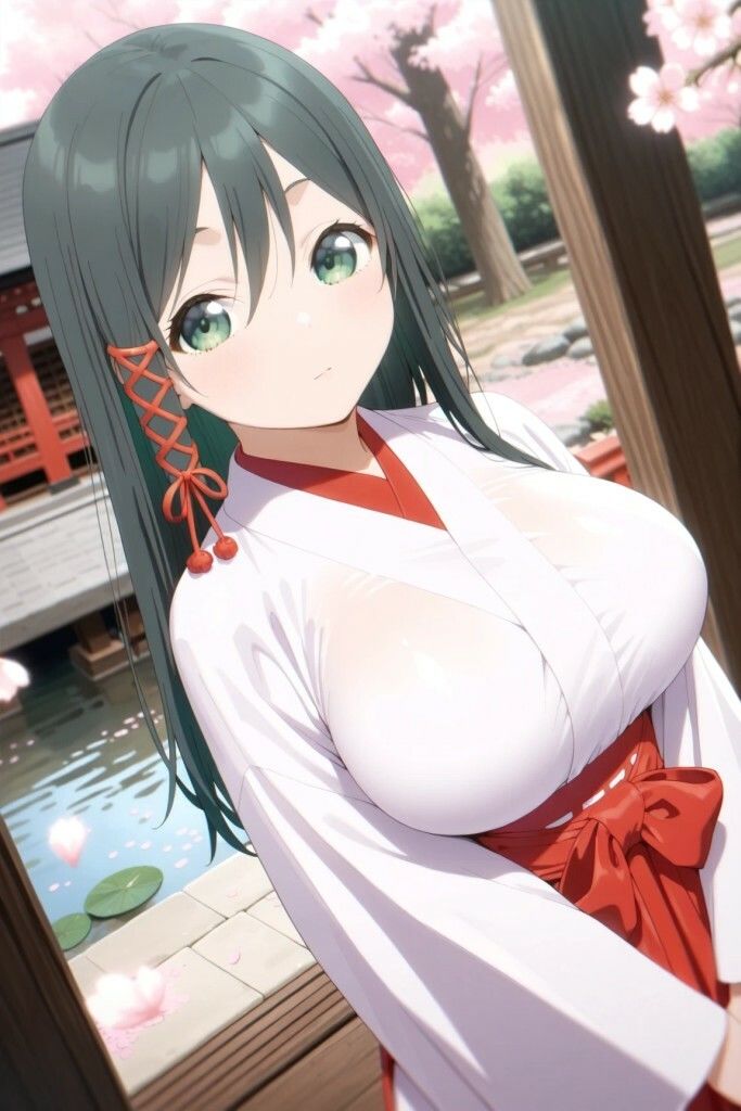 甘神風味  僕を胸で誘惑する巫女さん サンプル1ページ目