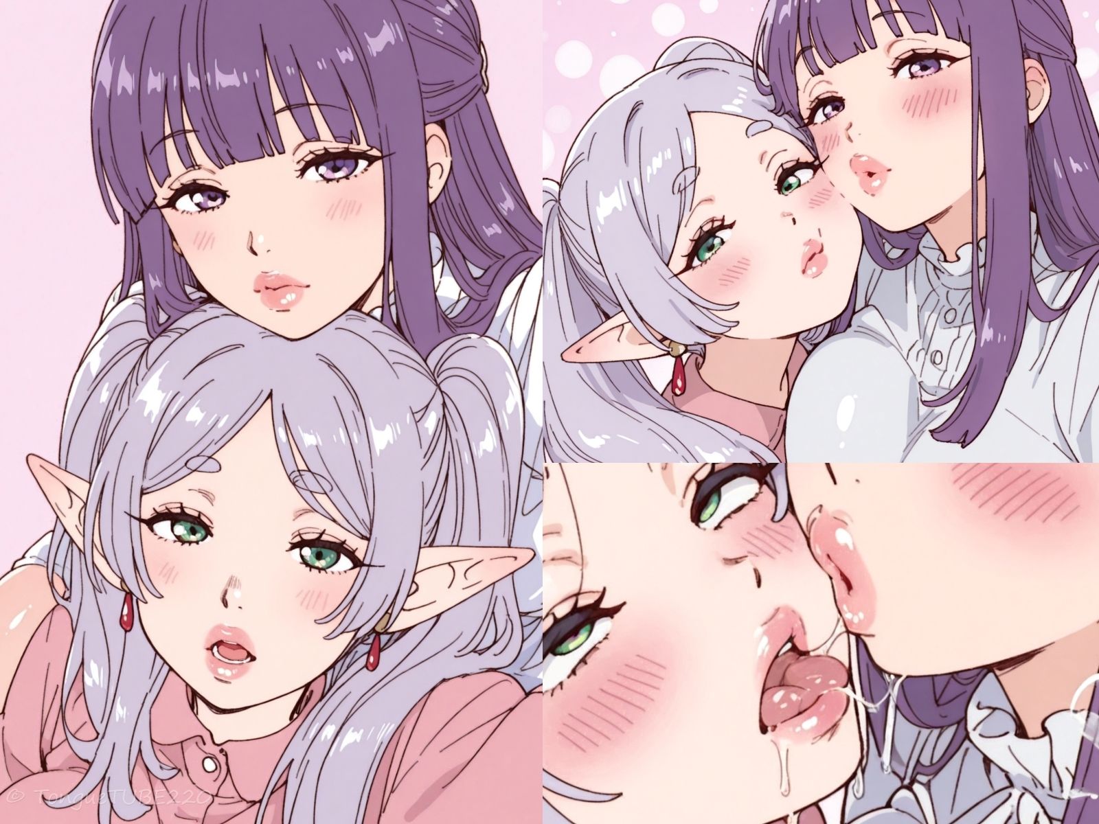 フ〇ーレン×フ〇ルンとベロチューしよ サンプル1ページ目