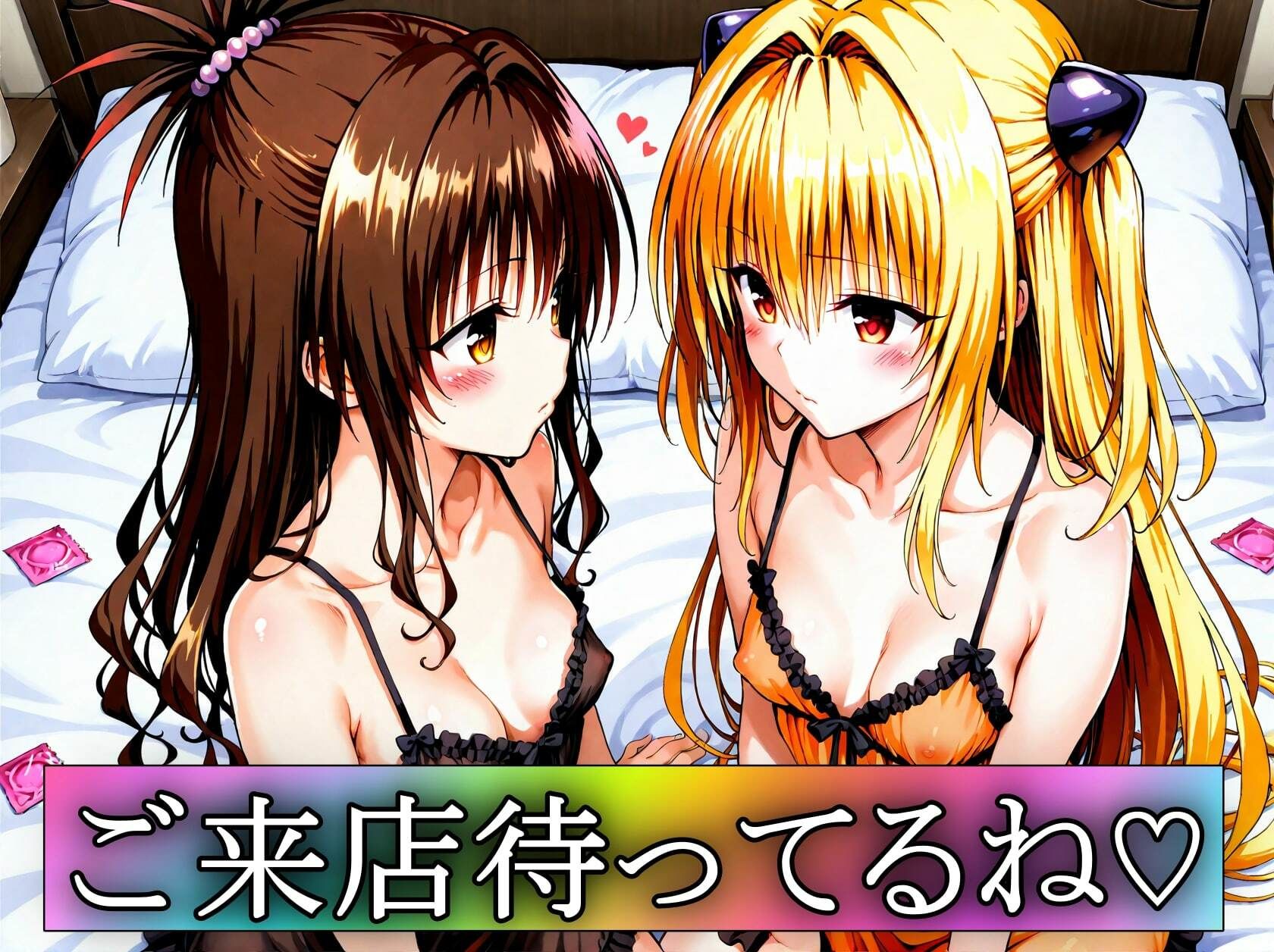 憧れのヒロインとHができるヒロイン高級ピンサロ店〜トラ〇ル ヤミ＆美柑編〜 サンプル10ページ目