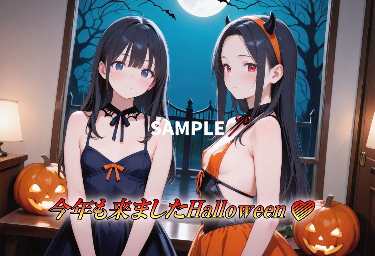 Halloween  3PSEX！ サンプル1ページ目