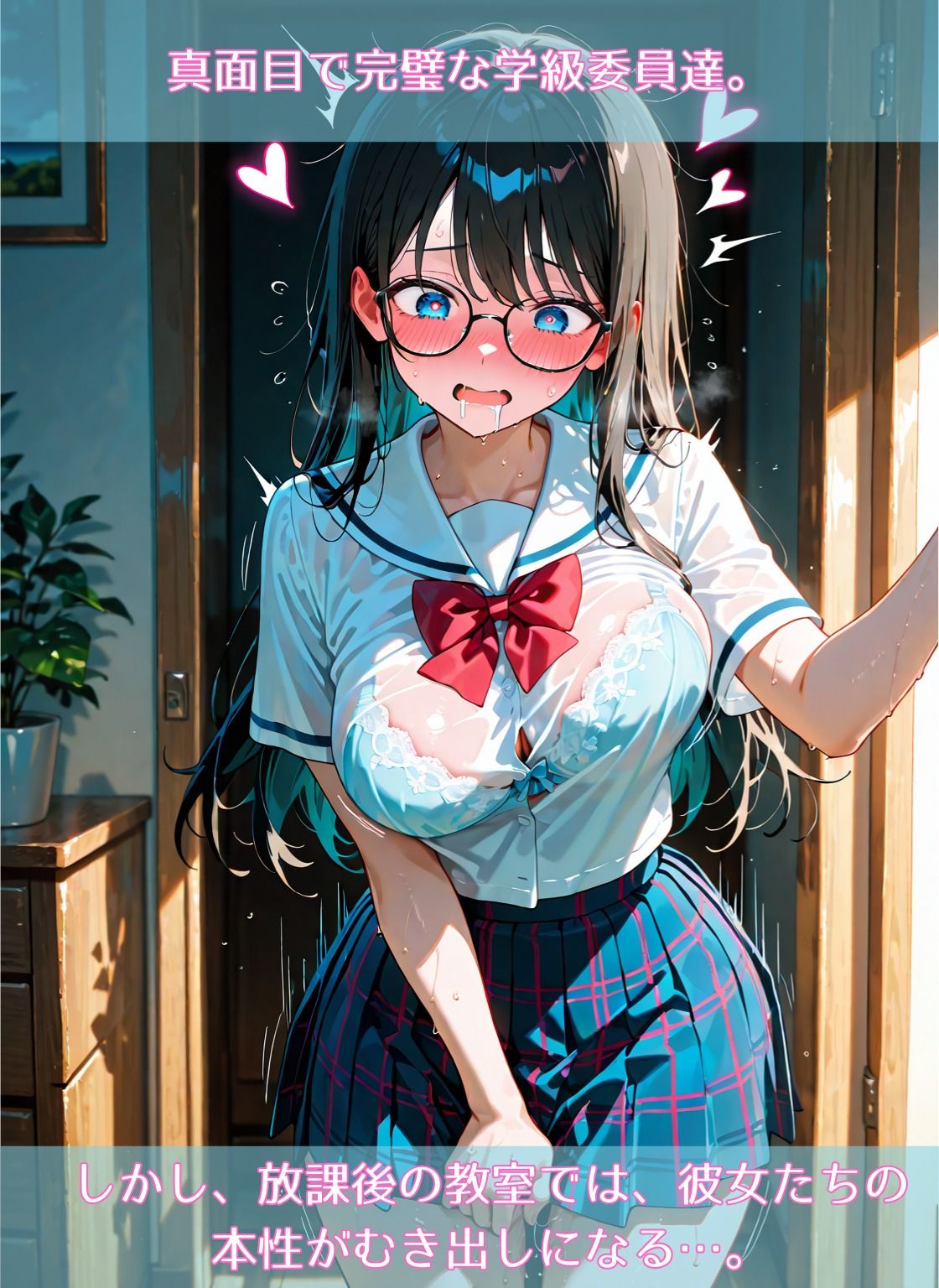 学級委員達との濃厚SEX〜真面目女子が乱れる、濃厚SEX実習〜 サンプル1ページ目