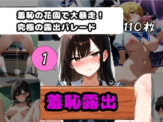 羞恥露出ヌードガールズ詰め1   〜羞恥の花園で大暴走！究極の露出パレード！