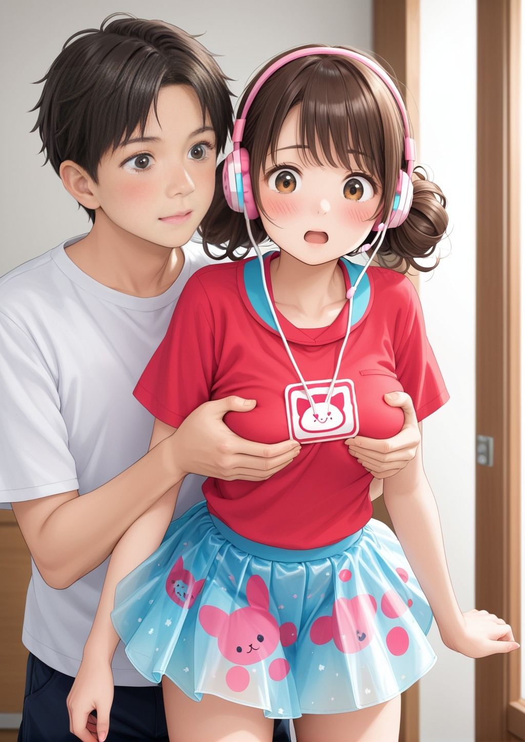 ちょっと服の上から胸を触らせてもらえませんか？ サンプル2ページ目