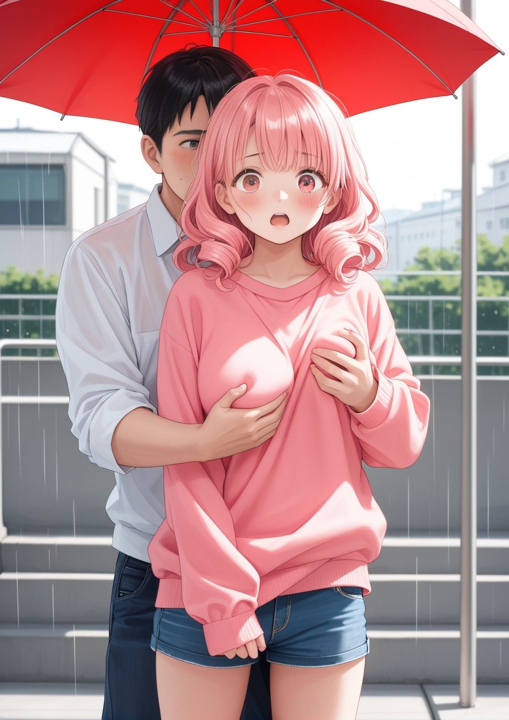 ちょっと服の上から胸を触らせてもらえませんか？ サンプル7ページ目