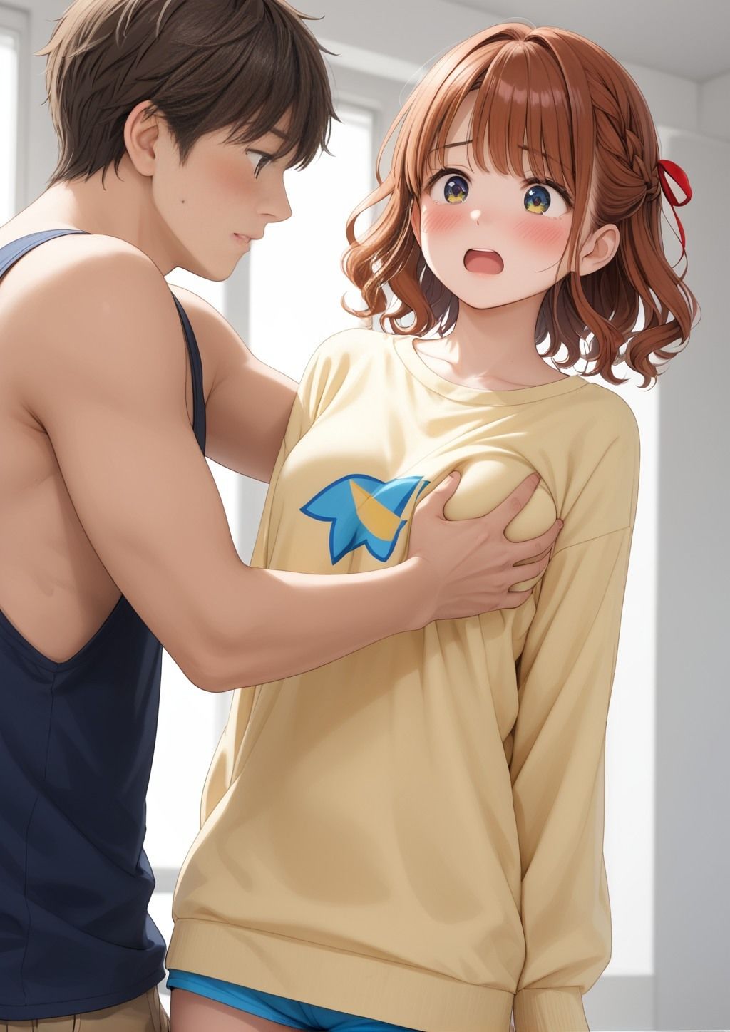 ちょっと服の上から胸を触らせてもらえませんか？ サンプル9ページ目