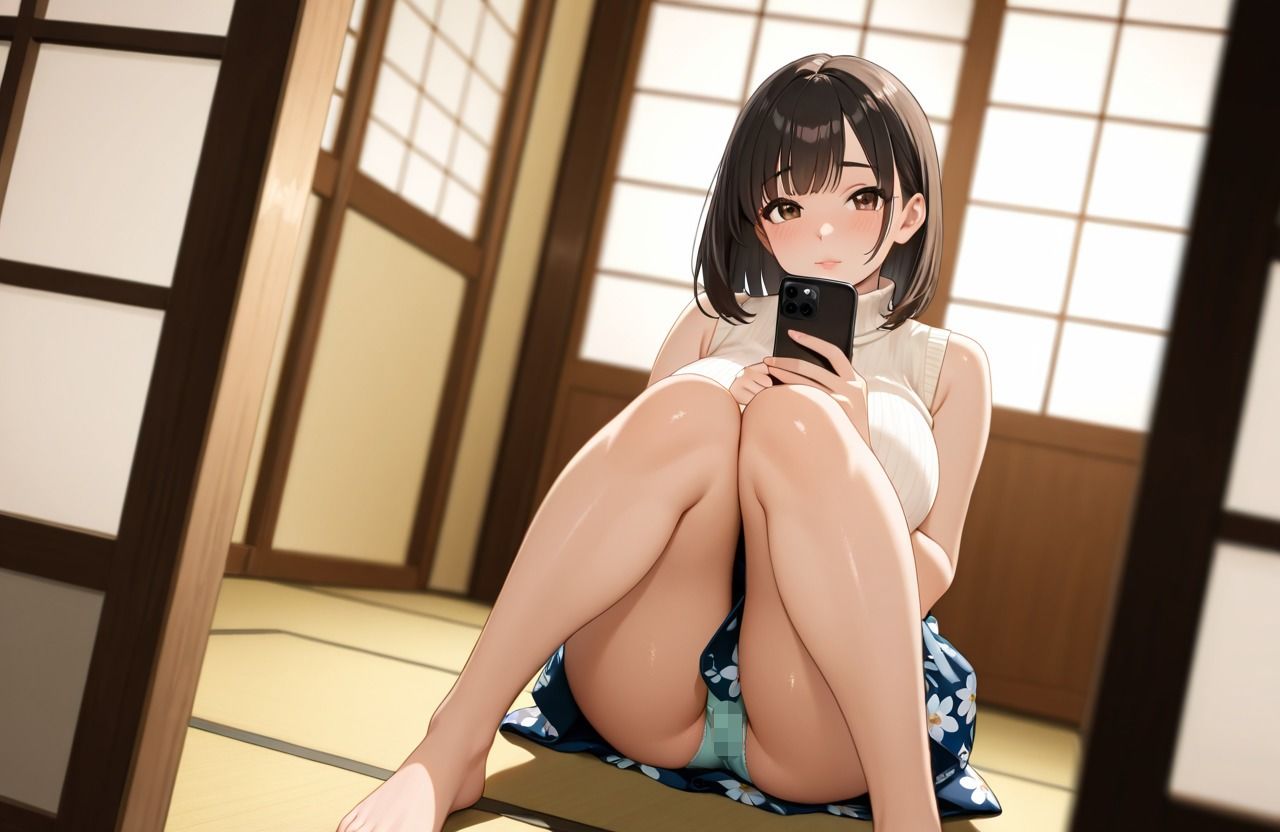 育性女子  どき（ハート）どき（ハート）みえてる体育座り  編 サンプル1ページ目