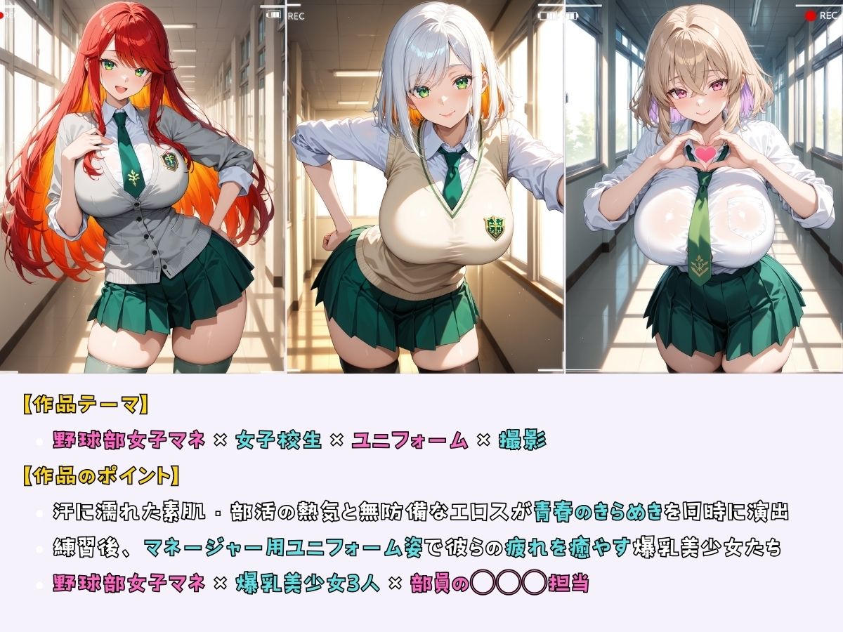 女子校生 野球部女子マネ 部室でエッチなことをする話 サンプル1ページ目