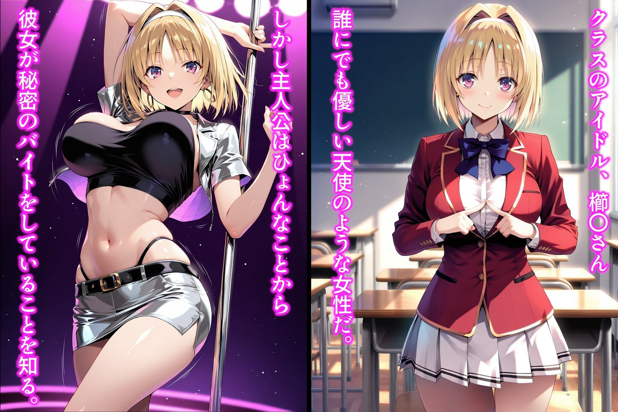 クラスの天使を脅そうとしたら悪魔だった サンプル1ページ目