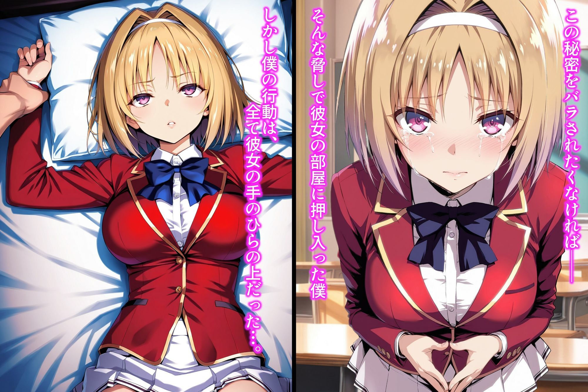 クラスの天使を脅そうとしたら悪魔だった サンプル2ページ目