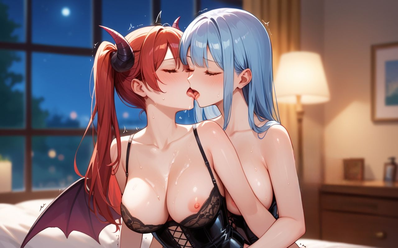 百合×ふたなり  サキュバス編 サンプル5ページ目