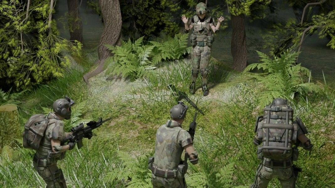 敗北の女兵士 サンプル1ページ目