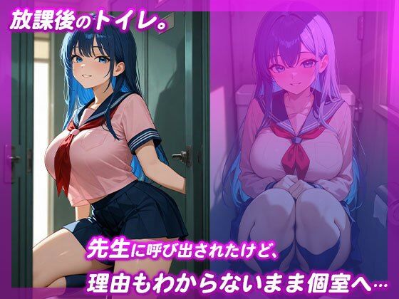 生徒指導の先生に弱みを握られた制服女子 トイレで中出し凌● サンプル1ページ目