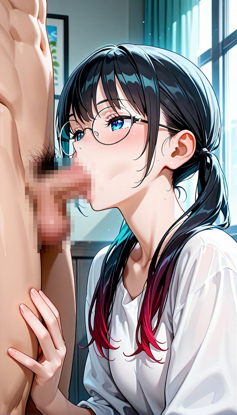 眼鏡っ娘の知的で甘いご奉仕えっち サンプル4ページ目