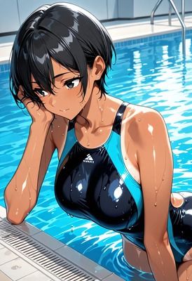 競泳水着女子4 サンプル2ページ目