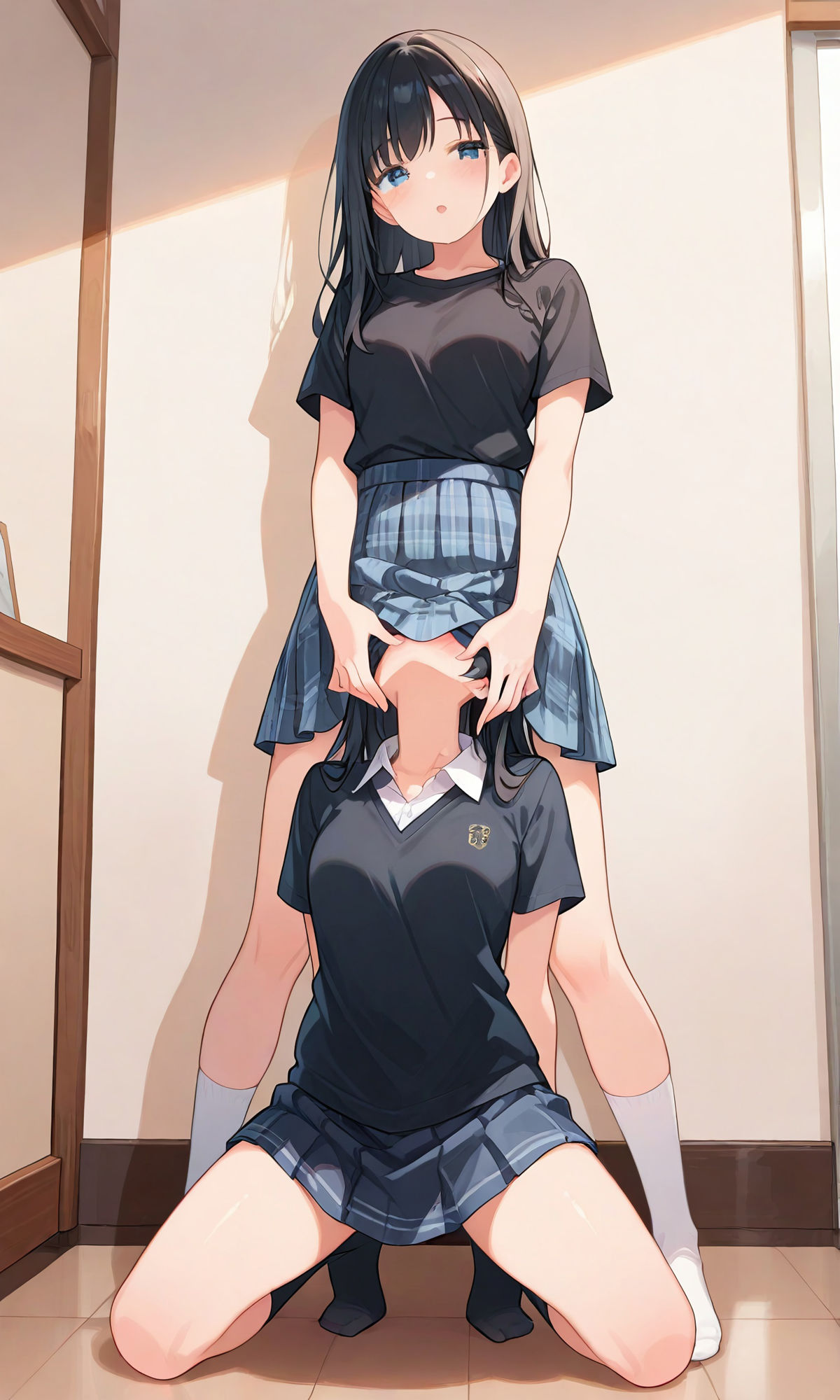 【百合】【クンニ】冷ややかな支配と淫らな悦び サンプル1ページ目