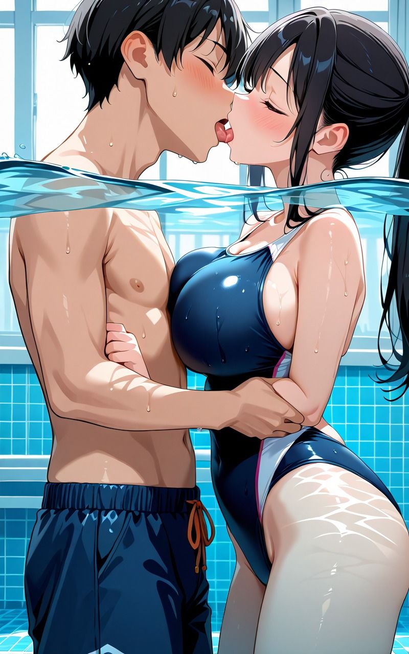 爆乳スク水女子校生 サンプル1ページ目