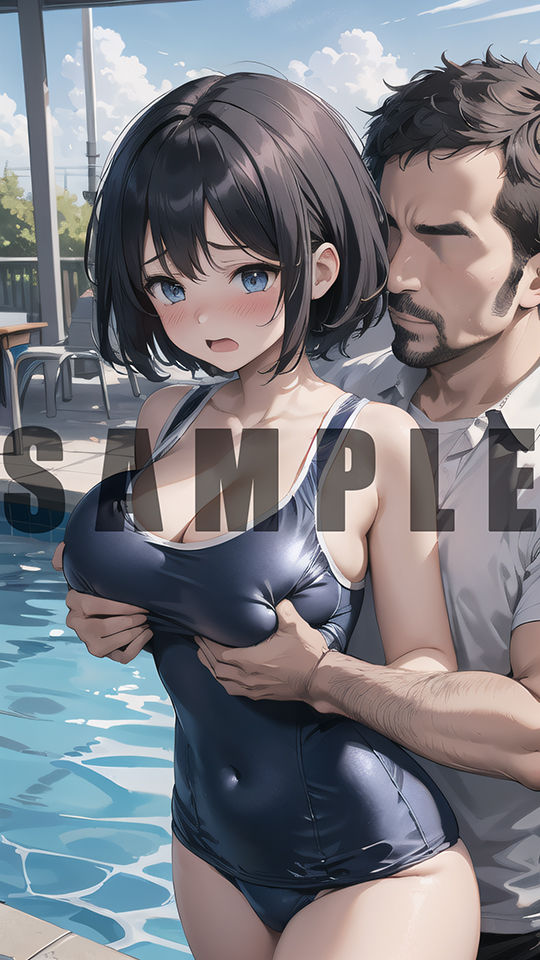 次回作でヤリチンに処女を奪われる清楚系黒髪ショートカット巨乳美少女のグラビア写真集 サンプル6ページ目