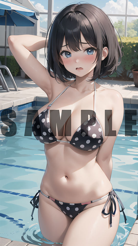 次回作でヤリチンに処女を奪われる清楚系黒髪ショートカット巨乳美少女のグラビア写真集 サンプル7ページ目