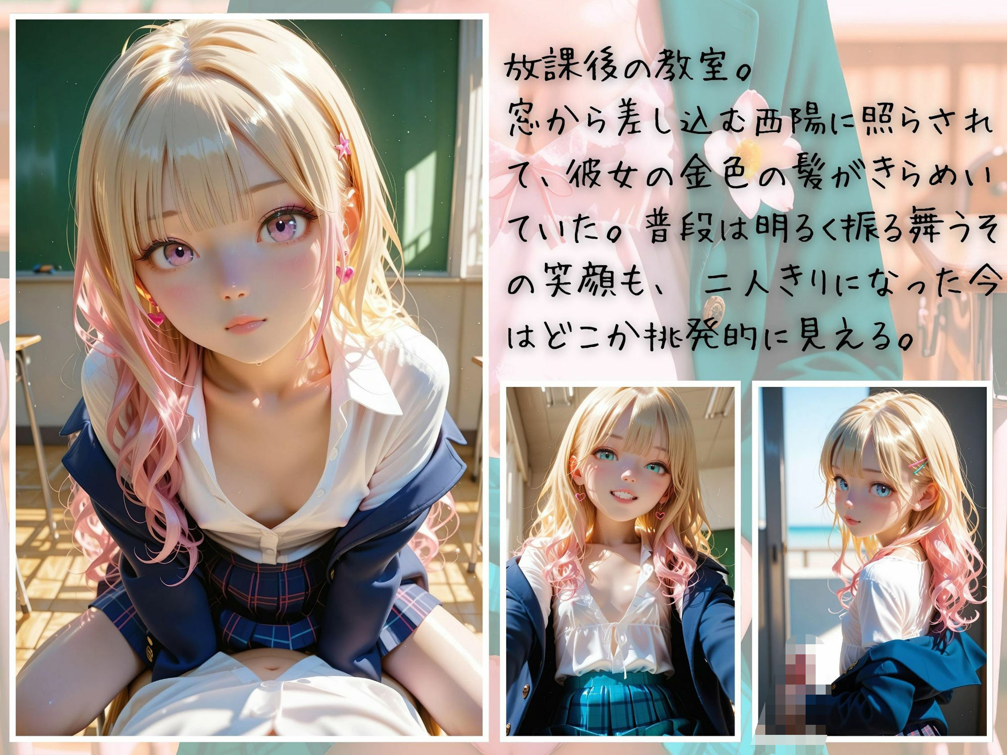 放課後リアル ＃07 〜金髪ギャルと放課後の誘惑〜 サンプル1ページ目