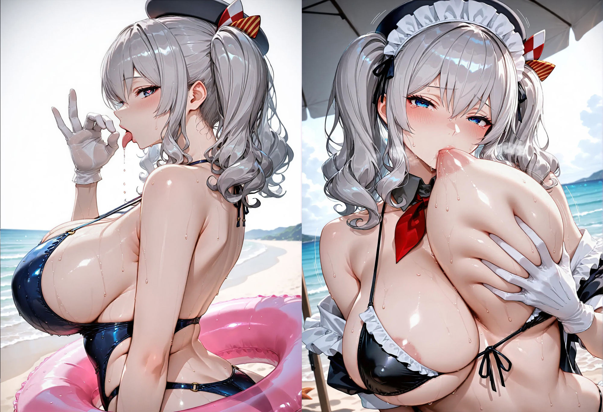 ミダラなキカイ19  良い娘な鹿島の水着とカラダを堪能したかった…… サンプル6ページ目