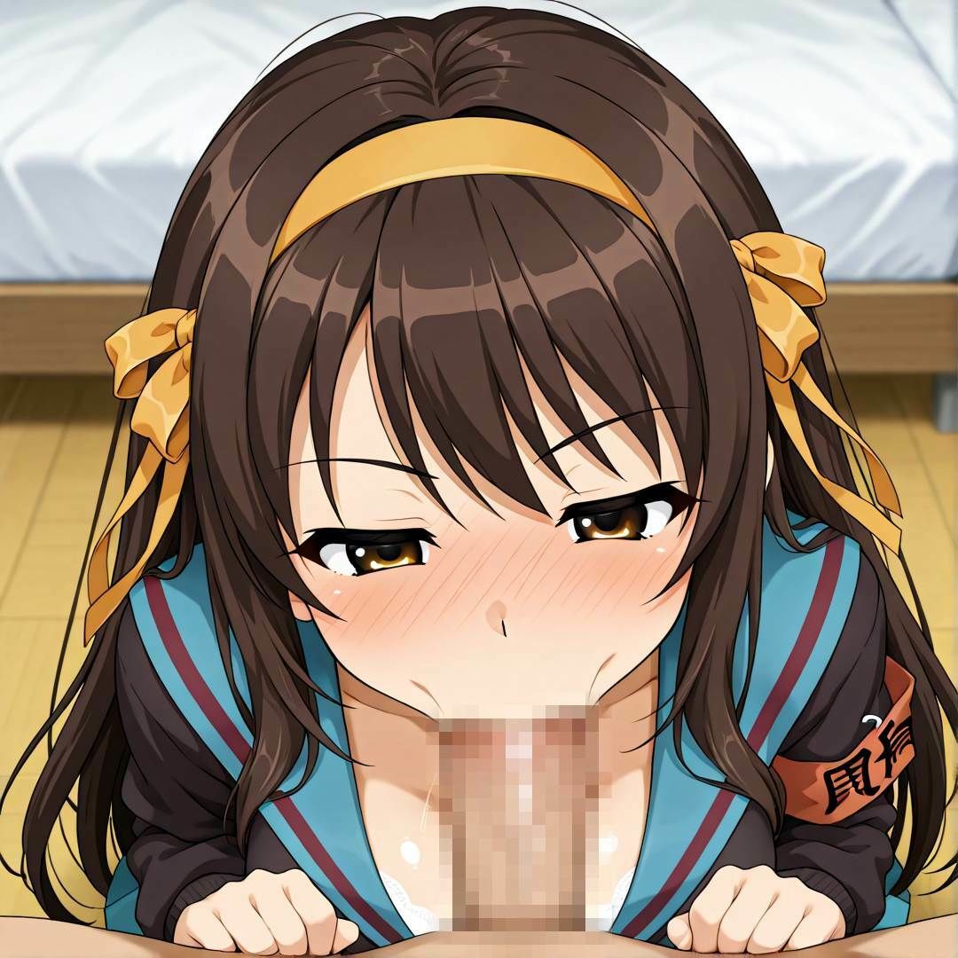 涼宮ハ◯ヒとラブラブアヘ顔えっちCG集 サンプル7ページ目