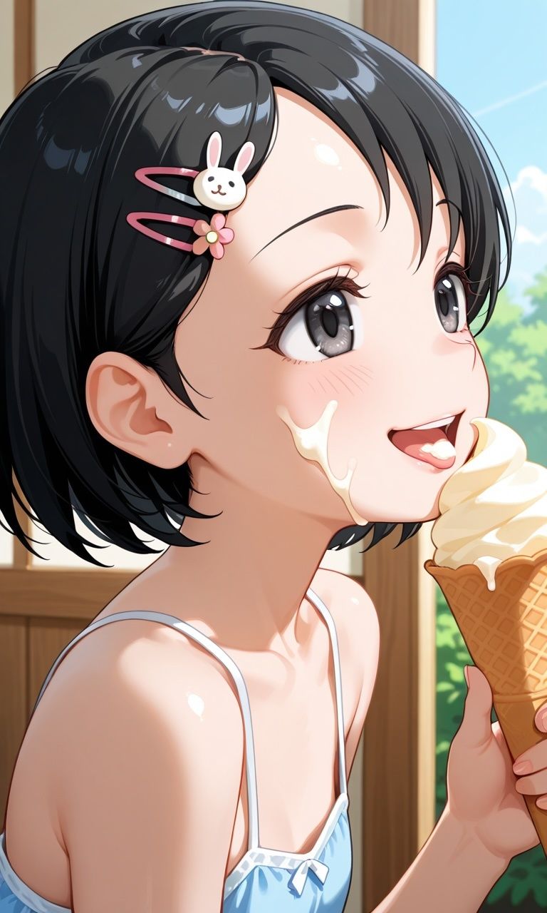 虹かけ誌   アイドルマスター  イラスト集33 佐々木千枝  バナナに囲まれてしまいました サンプル3ページ目