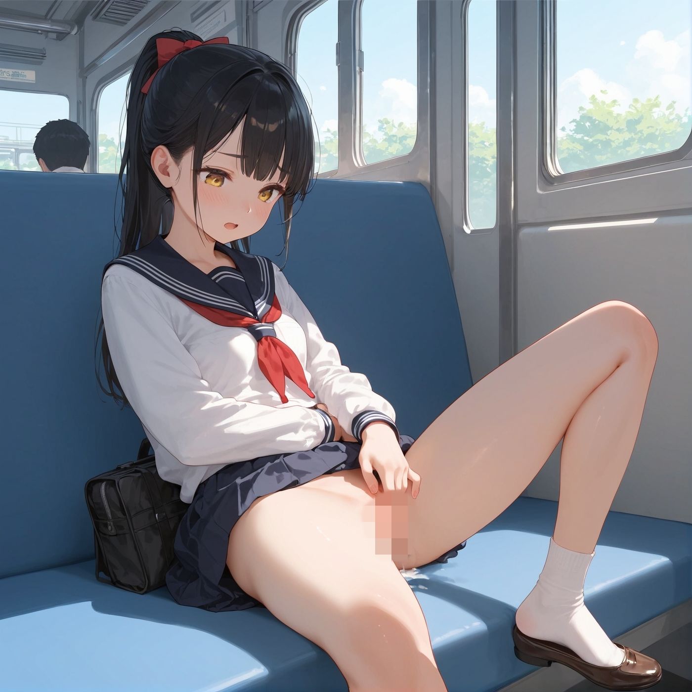 ビッチ用レ●プ車両！乗ったら終点まで乗り継ぎまくってください4【制服美少女の厳選CG258枚収録】 サンプル7ページ目