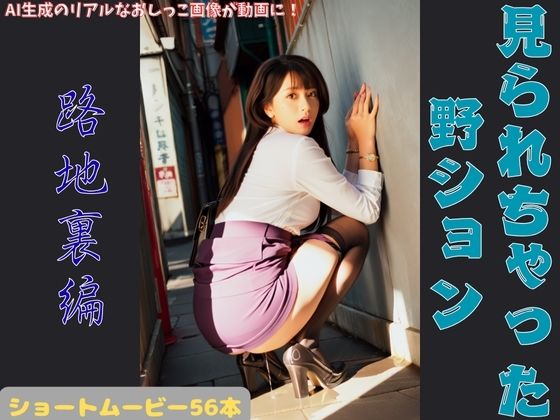 見られちゃった野ション 路地裏編