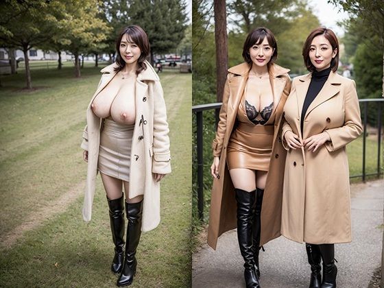 巨乳熟女とブーツ 003