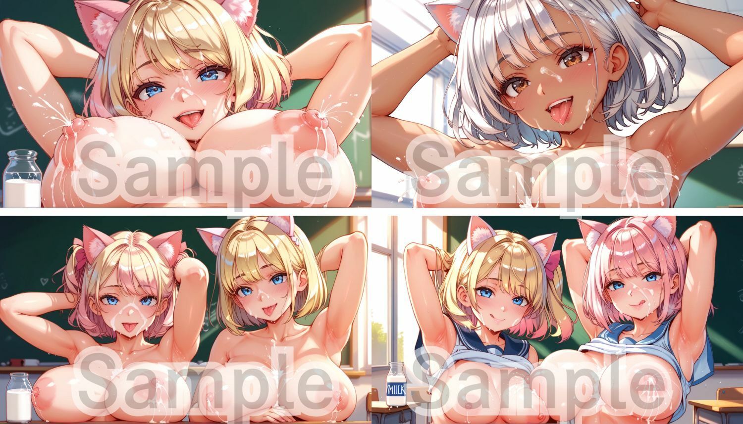 私立爆乳母乳学園 〜ハロウィン文化祭〜 サンプル5ページ目