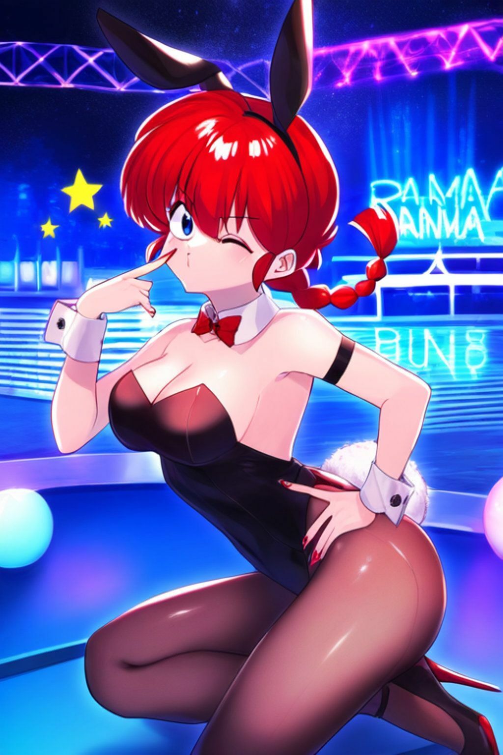 早乙女ら●まAIイラスト集 サンプル4ページ目