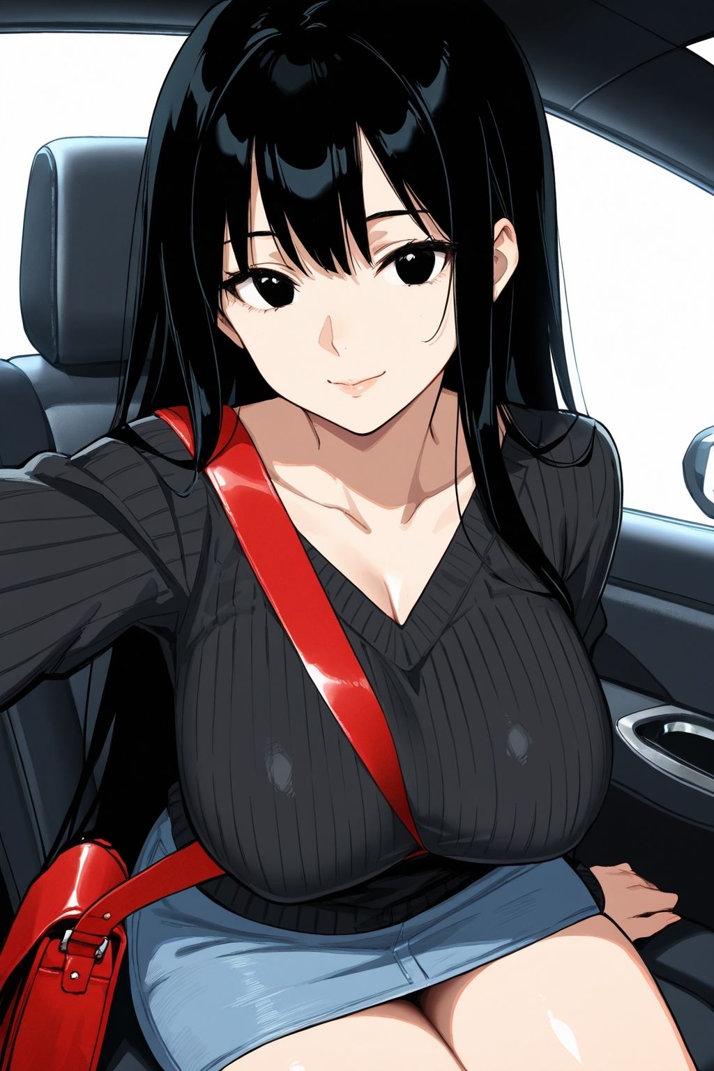 爆乳おねえさんは好きですか？黒髪ロングヘア美女を弄びたい【高画質213ページ】 サンプル2ページ目