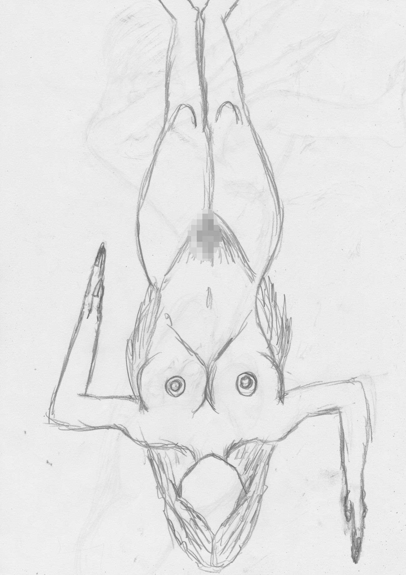 黒よりも黒いエロティックホラー黒戯絵集「マネキンポーズ2」 サンプル6ページ目
