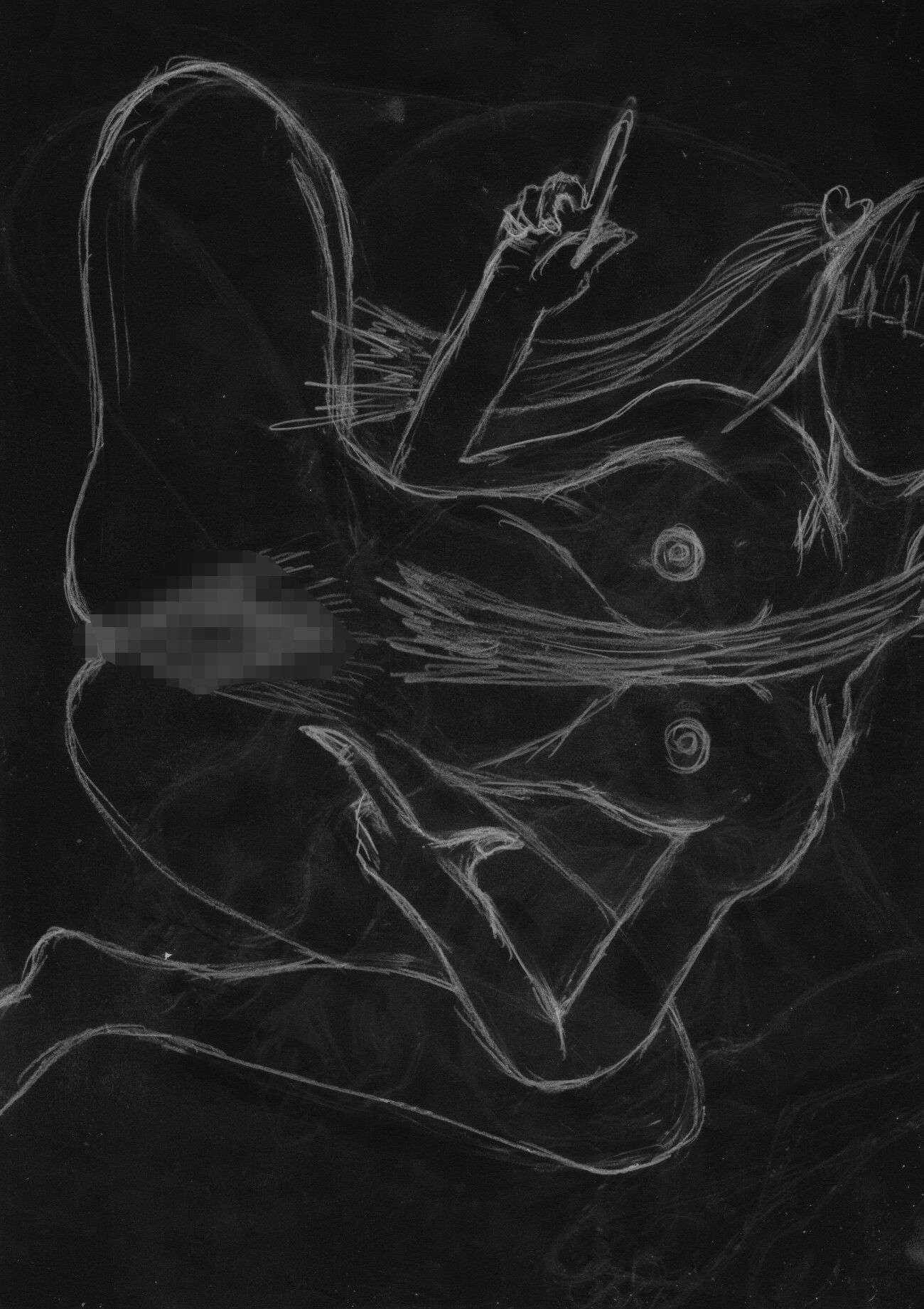 黒よりも黒いエロティックホラー黒戯絵集「マネキンポーズ2」 サンプル7ページ目
