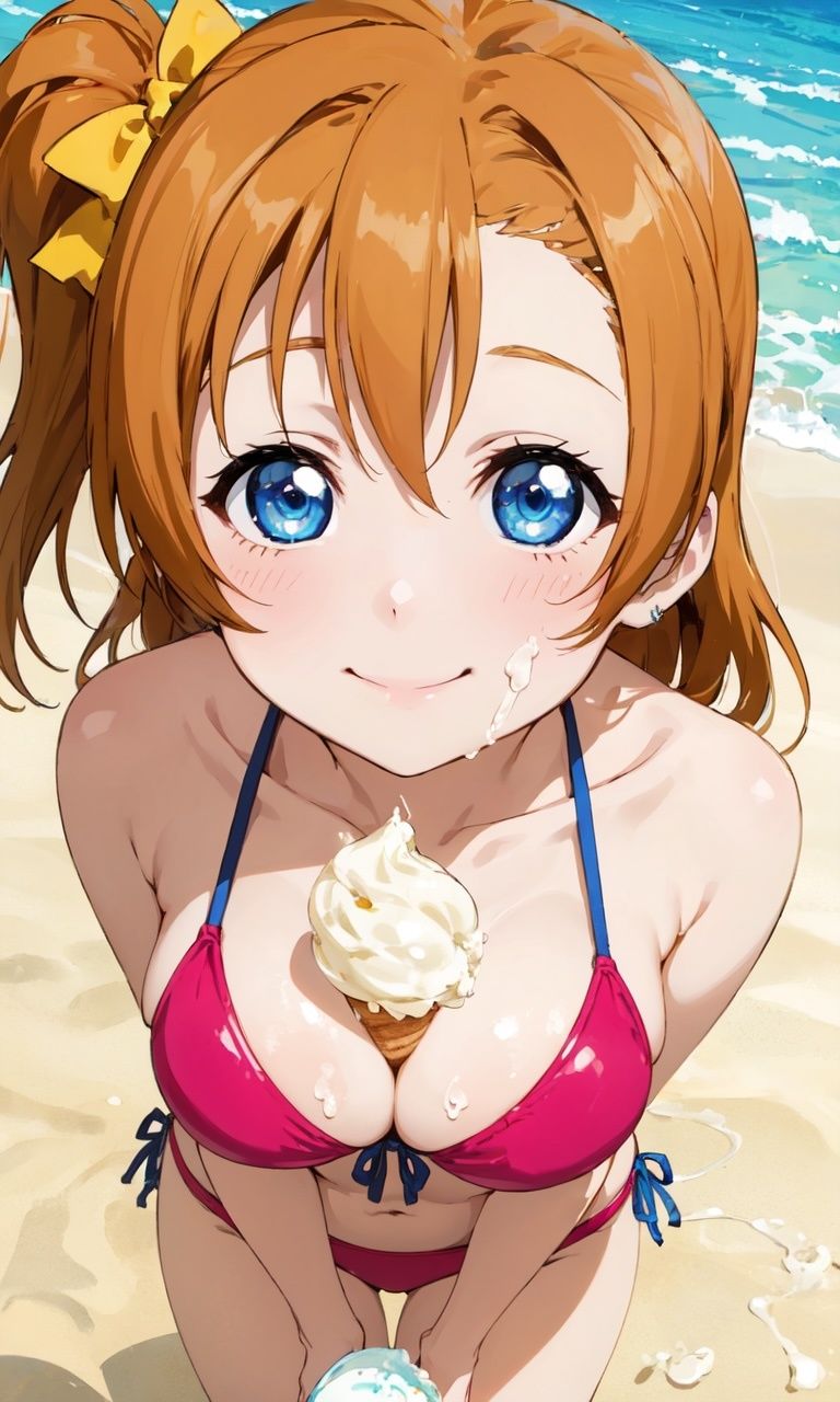 虹かけ誌   ラブライブ！  イラスト集27   高坂穂乃果  やっぱりドピュん？！ サンプル5ページ目