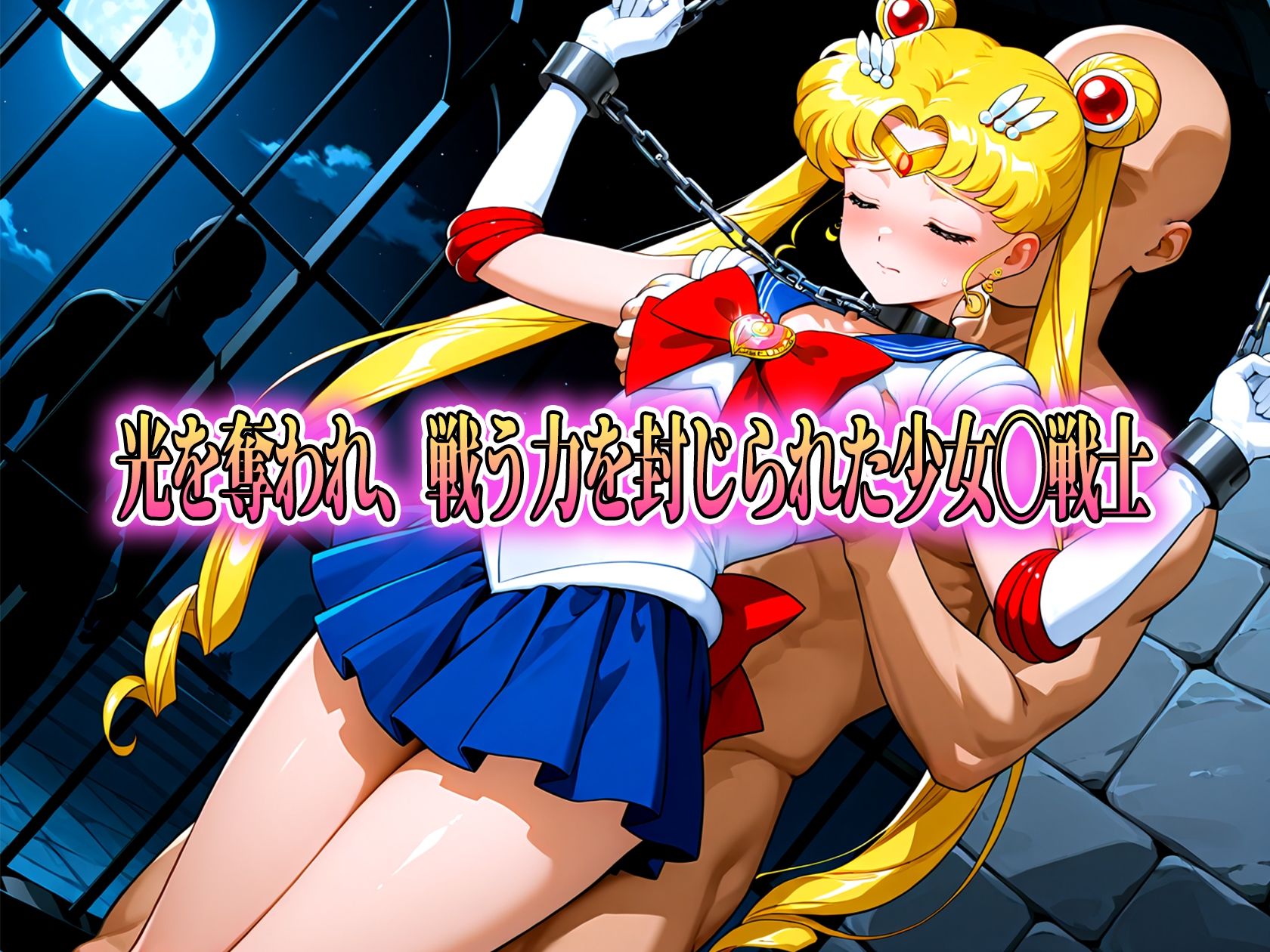 囚われた美少女戦士セーラー◯ーン 月野◯さぎ サンプル1ページ目